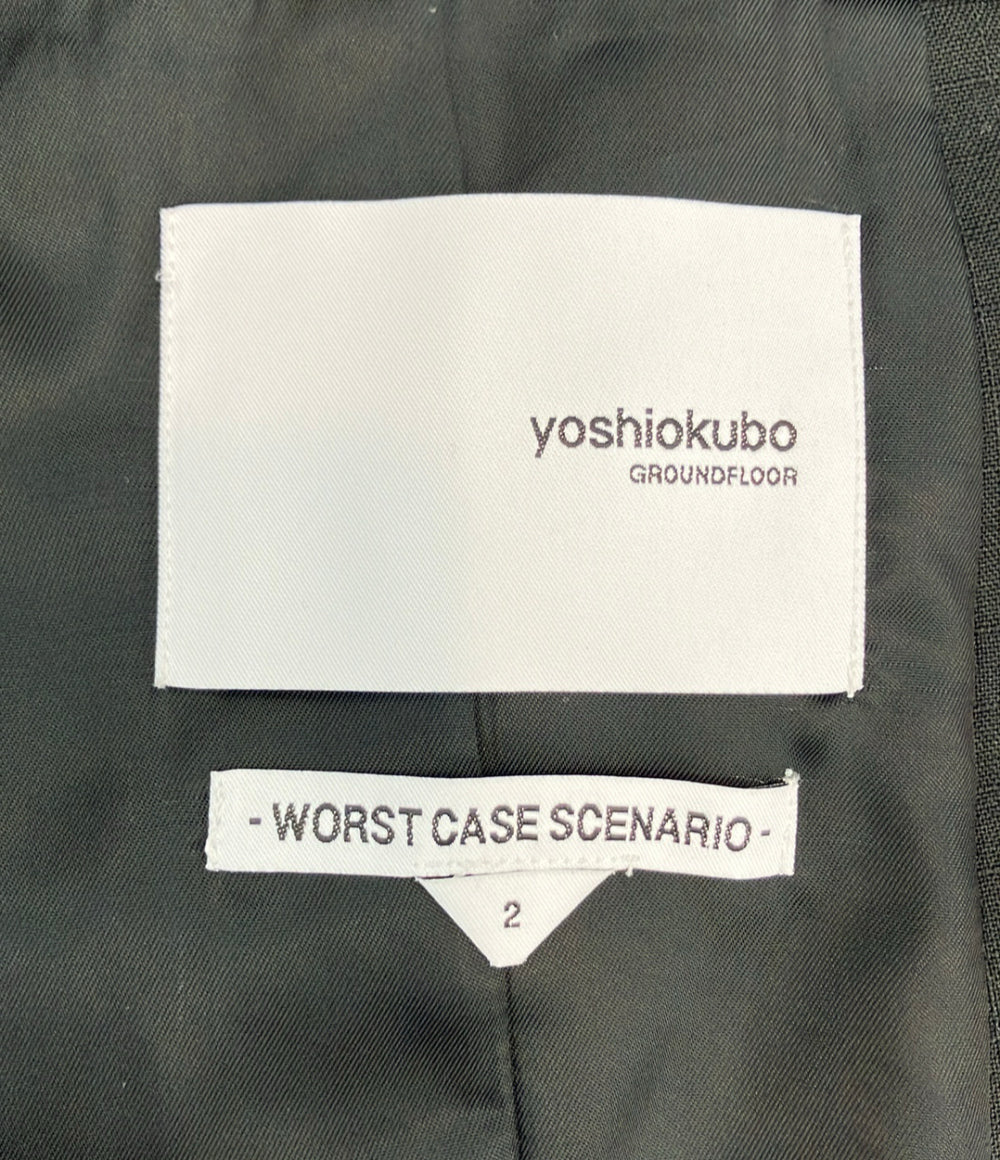 yoshio kubo テーラードジャケット タグ付き 24AW JACQUARD JACKET YKS19703-B メンズ SIZE 2 (M) ヨシオクボ