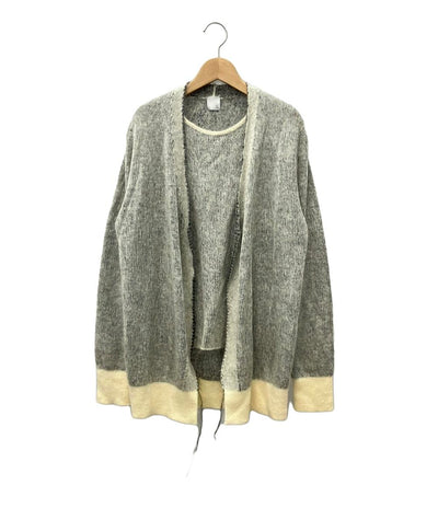 美品 モヘヤドッキングニット レディース SIZE M (M) avecdeuxclefs