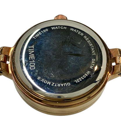 TIME100 腕時計 クオーツ ピンク W80322L レディース