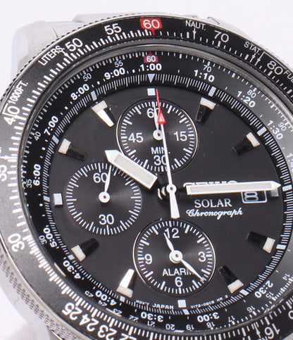 SEIKO 腕時計 プロスペックス PROSPEX ソーラー ブラック V172-0AC0 メンズ セイコー