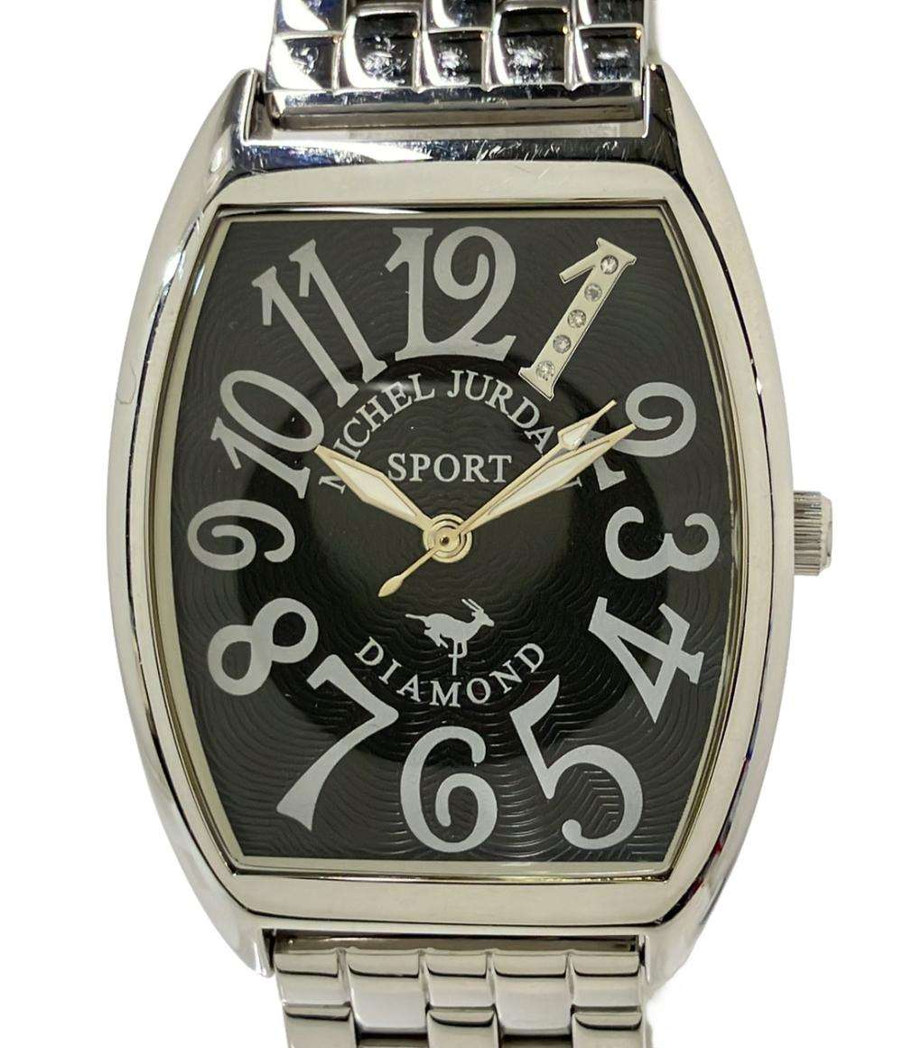 MICHEL JURDAIN 腕時計 クオーツ ブラック SG-1000 メンズ ミッシェル・ジョルダン