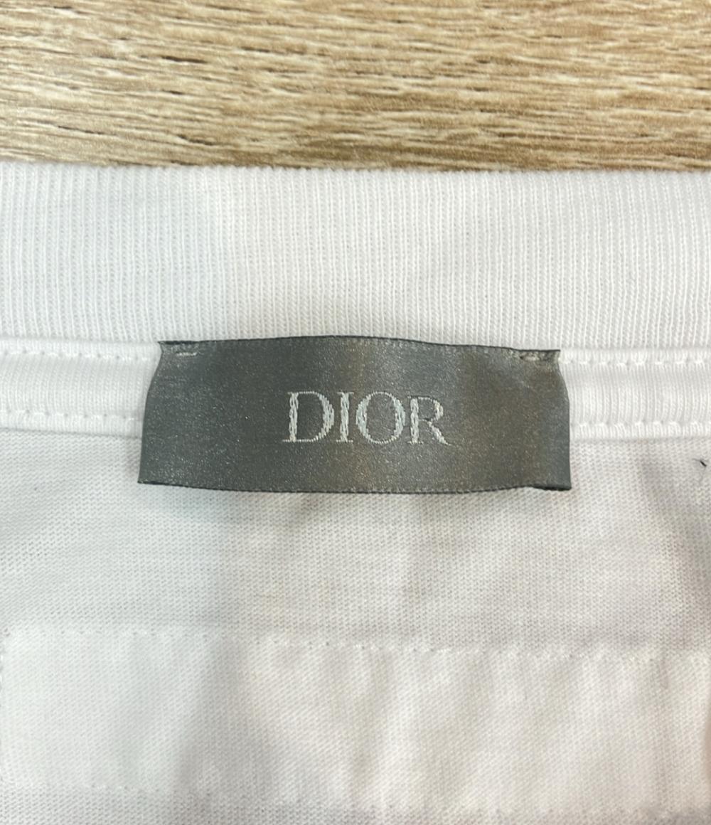 Christian Dior 半袖Tシャツ ネオン ロゴ刺繍 オーバーサイズ 393J696E0847 メンズ SIZE M クリスチャンディオール