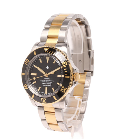 美品 NAVAL WATCH 腕時計 自動巻き ブラック VH31 メンズ ナバルウォッチ