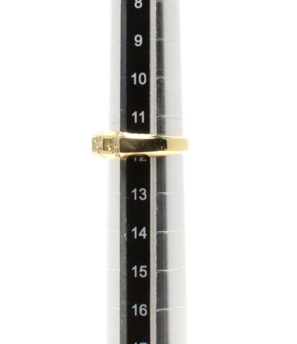美品 リング 指輪 K18 ダイヤ 0.14ct 0.58ct レディース SIZE 12号