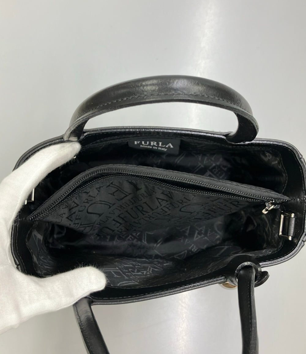 美品 FURLA ハンドバッグ ショルダーバッグ 2WAY 斜め掛け レザー レディース フルラ