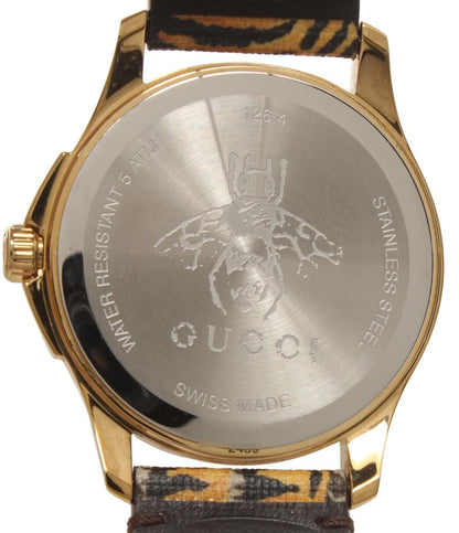 GUCCI 腕時計 Gタイムレス タイガー クオーツ 126.4 メンズ グッチ