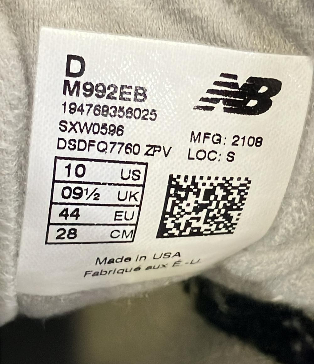 NEW BALANCE ローカットスニーカー M992EB メンズ SIZE 28.0 (XL) ニューバランス