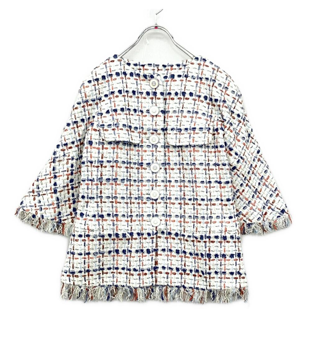 シャネル ノーカラーツイードジャケット P58330V44229 レディース SIZE 36 (S) CHANEL