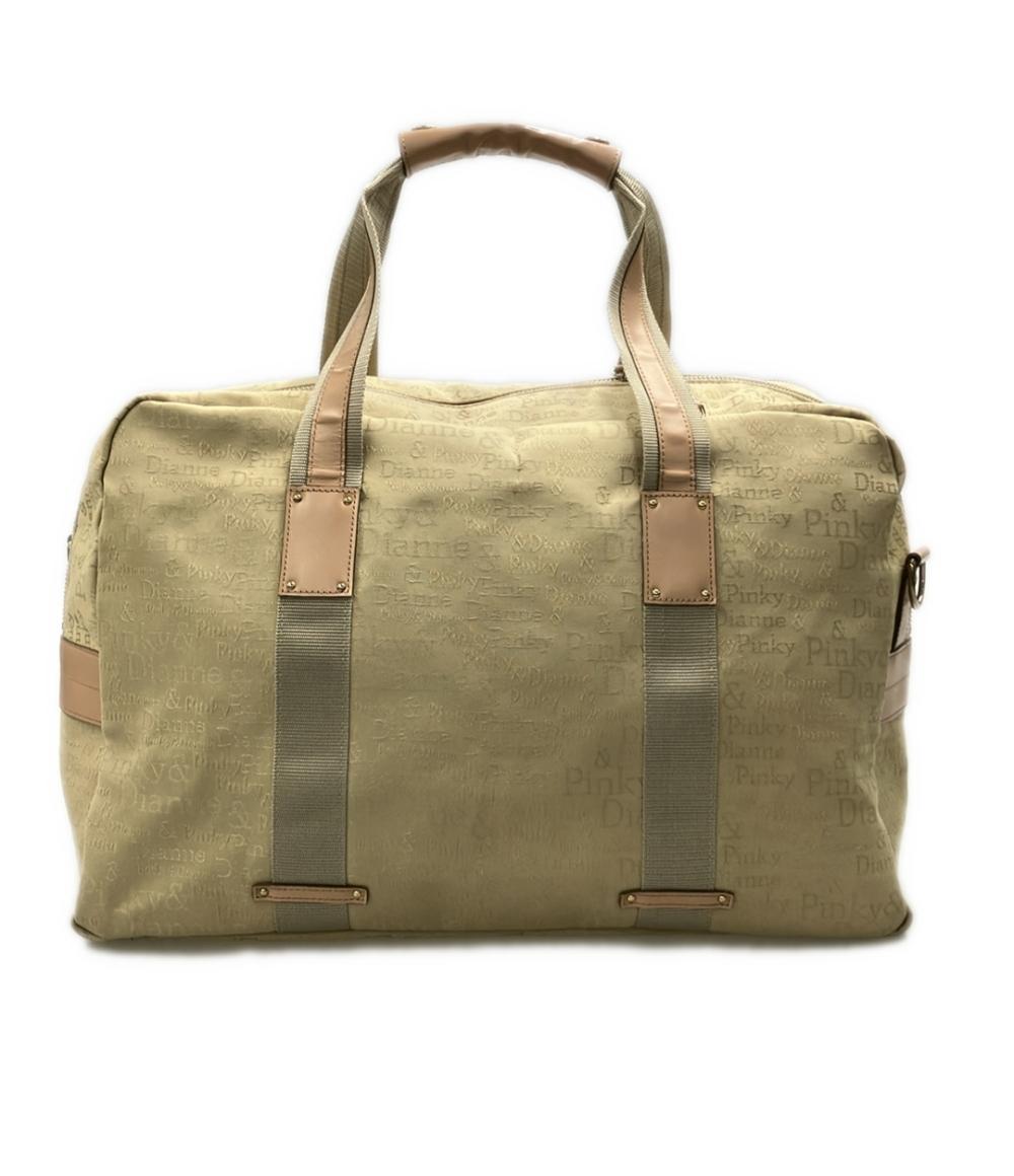 Pinky&Dianne 2way ボストンバッグ ショルダーバッグ 斜め掛け ロゴ レディース ピンキー＆ダイアン