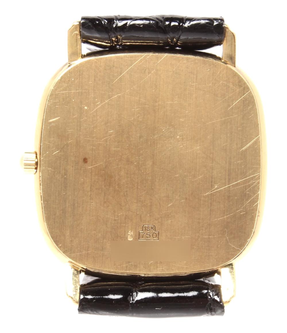 ロンジン 腕時計 K18 スクエア クオーツ ゴールド メンズ LONGINES