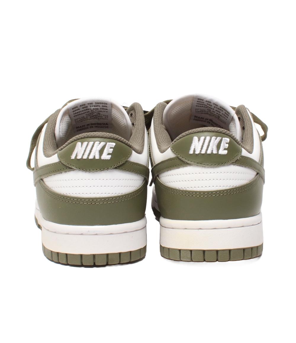 美品 NIKE ローカットスニーカー ホワイト/ミディアムオリーブ ウィメンズ ダンク LOW DD1503-120 メンズ SIZE 27.5 (L) ナイキ