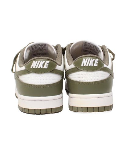美品 NIKE ローカットスニーカー ホワイト/ミディアムオリーブ ウィメンズ ダンク LOW DD1503-120 メンズ SIZE 27.5 (L) ナイキ
