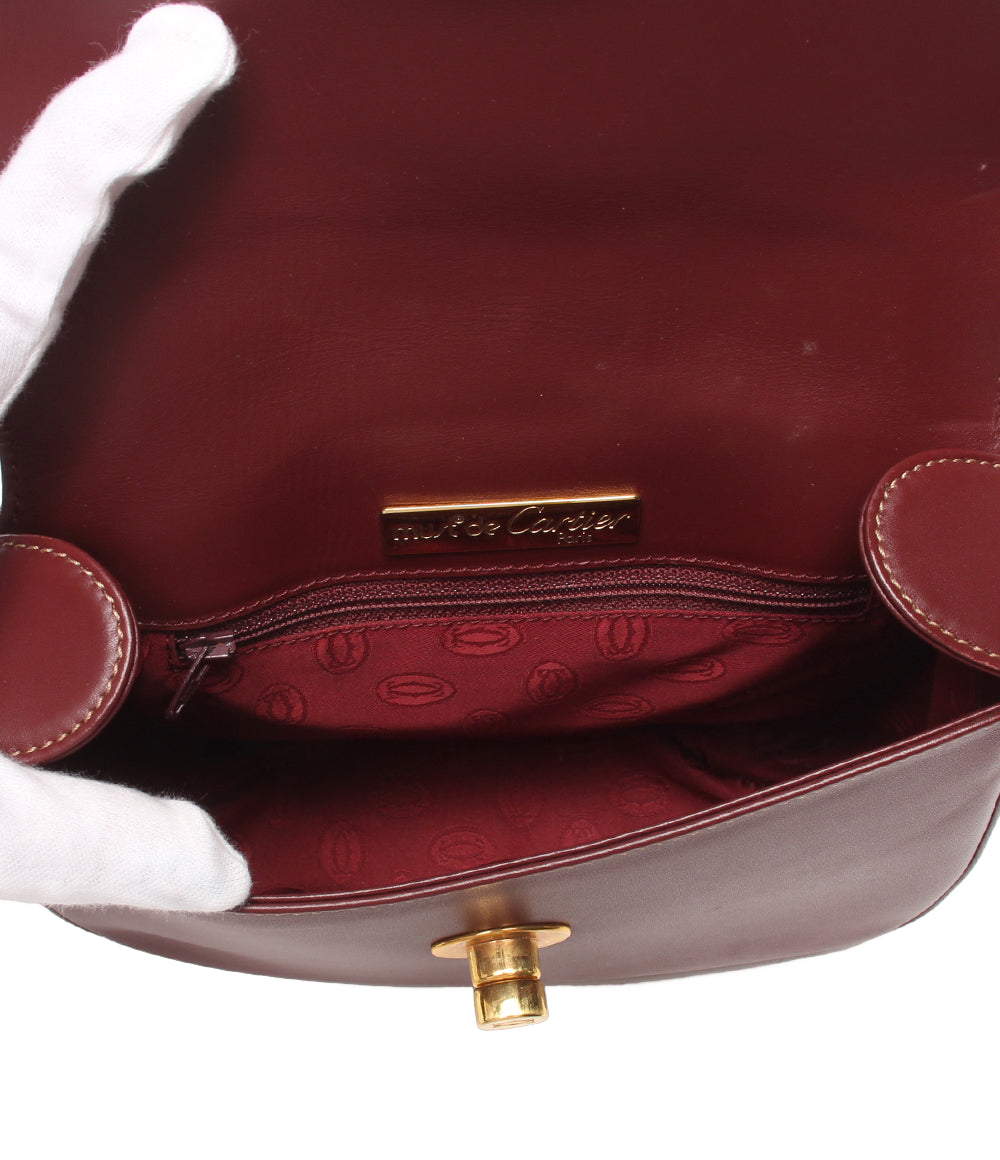 Cartier ショルダーバッグ 肩掛け 斜め掛け マストドゥカルティエ レディース カルティエ