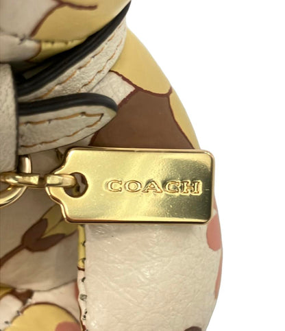 コーチ キーホルダー キーリング バッグチャーム フローラルクラスタープリント キャンバス レザー CH854 レディース COACH