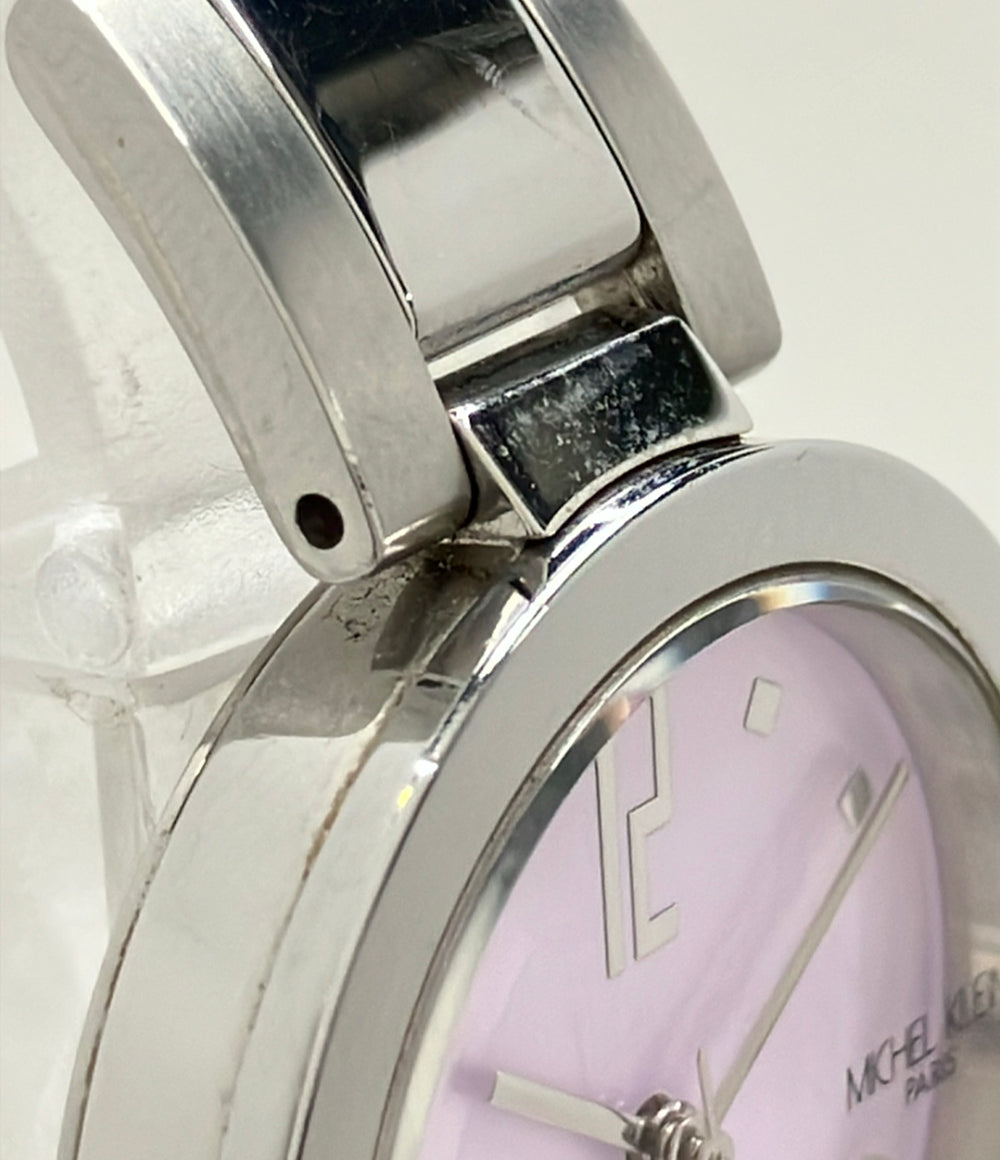 MICHEL KLEIN 腕時計 クオーツ ピンク 7N01-0DC0 レディース ミッシェルクラン