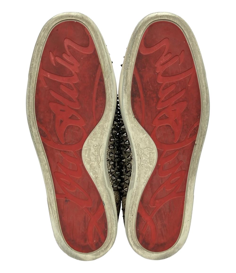 クリスチャンルブタン ハイカットスニーカー スタッズ グリッターラメ メンズ SIZE 43 (XL) Christian Louboutin