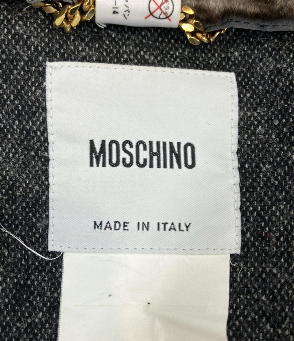MOSCHINO コート ファー付き レディース SIZE 42 (M) モスキーノ