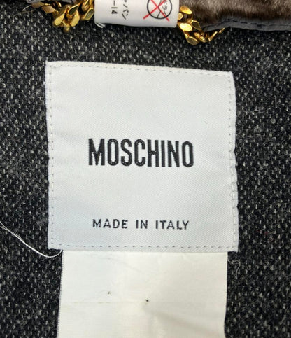 MOSCHINO コート ファー付き レディース SIZE 42 (M) モスキーノ