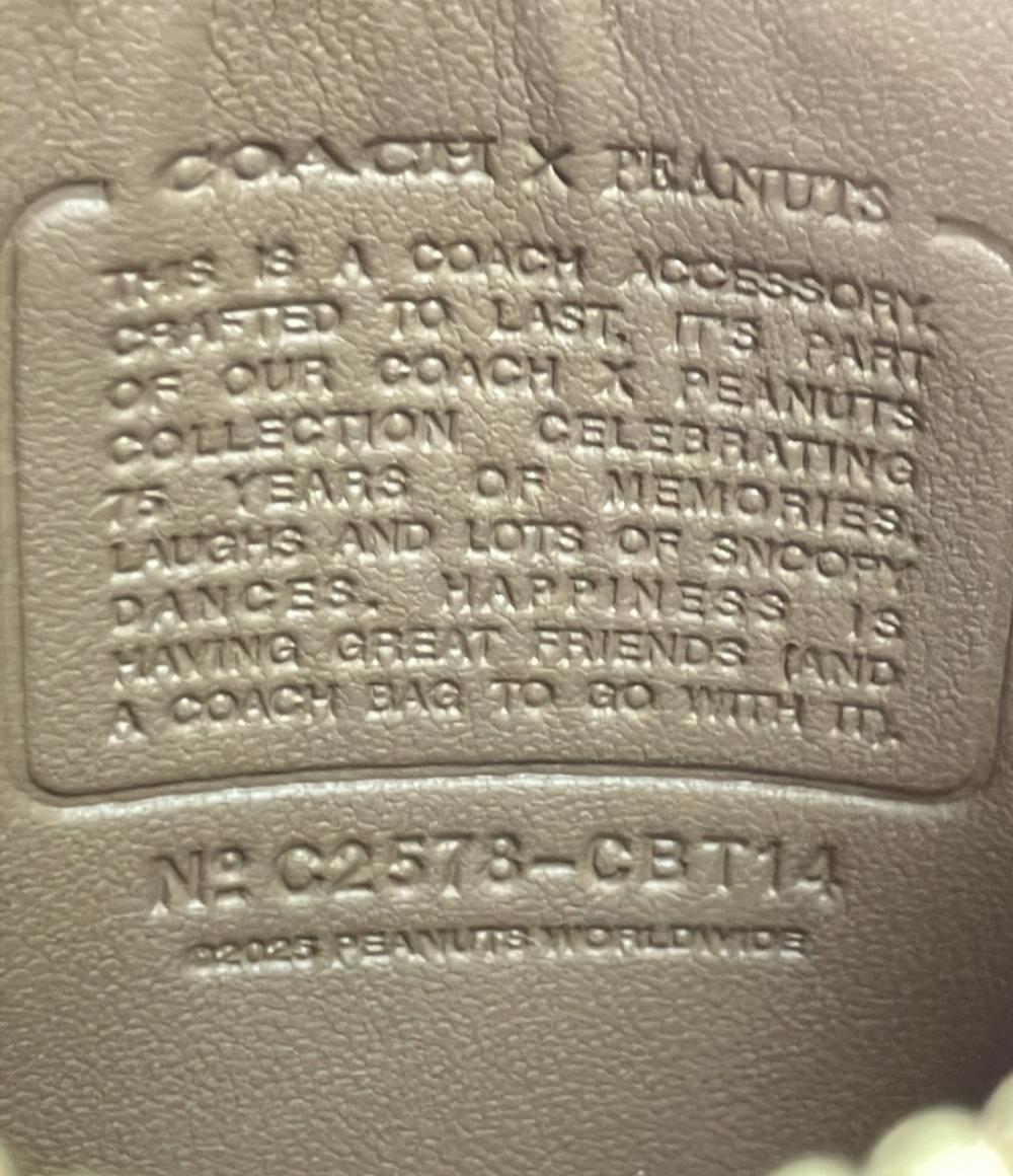 美品 COACH PEANUTS パスケース キーリング付き CBT14 レディース コーチ ピーナッツ