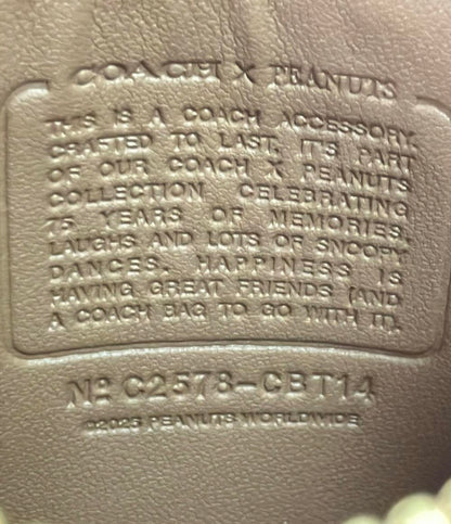 美品 COACH PEANUTS パスケース キーリング付き CBT14 レディース コーチ ピーナッツ