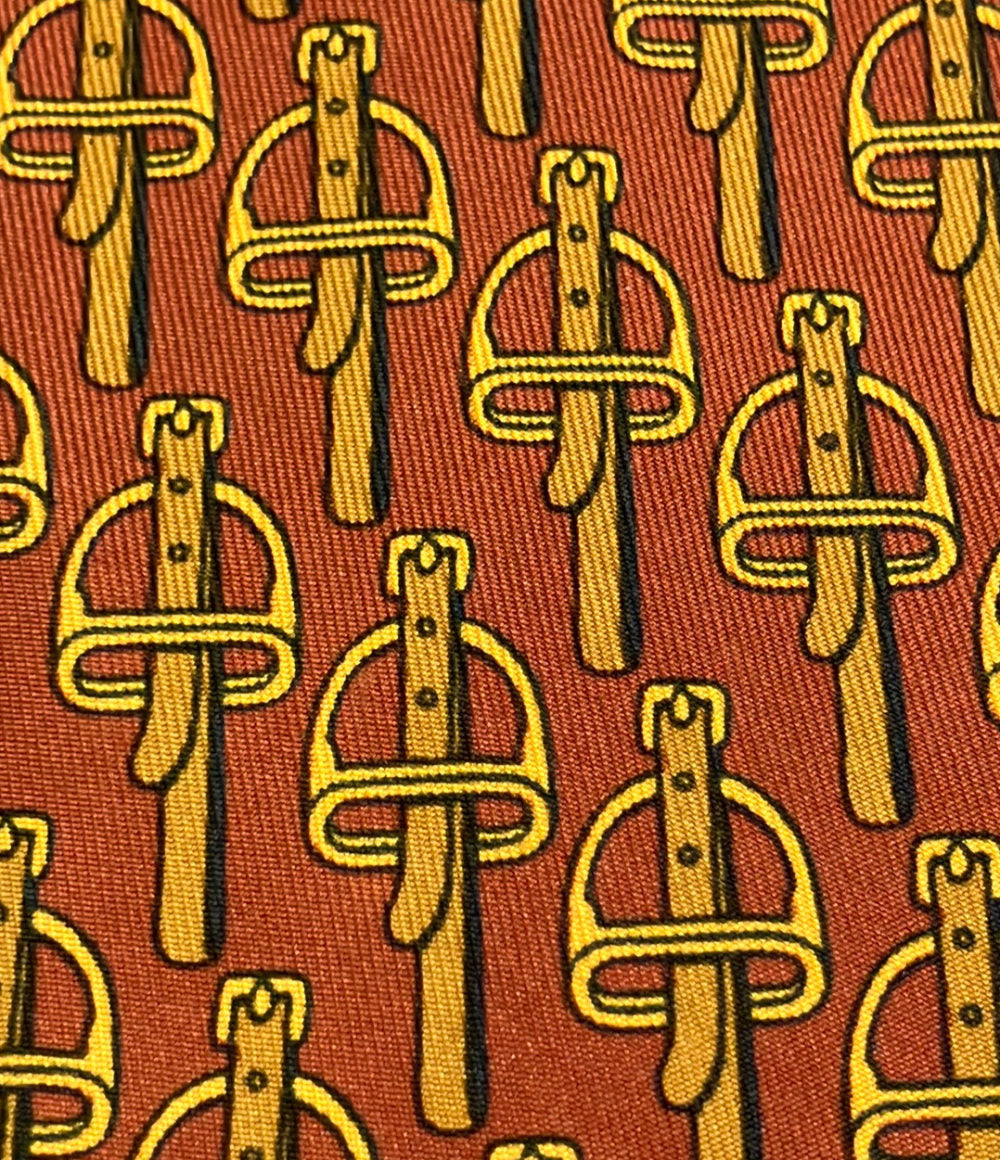 HERMES ネクタイ シルク100% メンズ エルメス