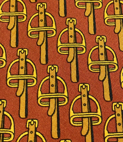 HERMES ネクタイ シルク100% メンズ エルメス