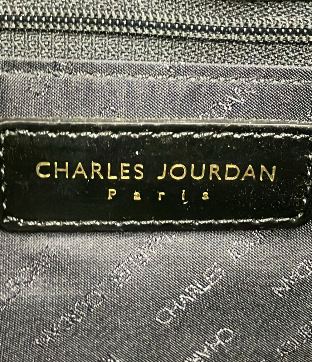 CHARLES JOURDAN トートバッグ ハンドバッグ エナメル シャルル・ジョルダン