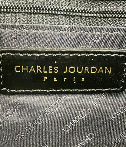 CHARLES JOURDAN トートバッグ ハンドバッグ エナメル シャルル・ジョルダン