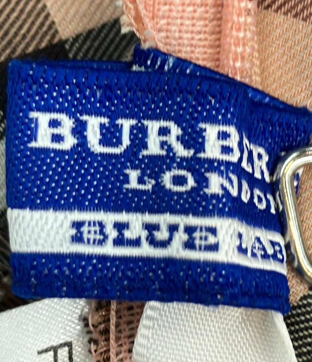 美品 BURBERRY ノースリーブワンピース プリーツ チェック FM538-457-12 レディース SIZE 38 (M) バーバリー