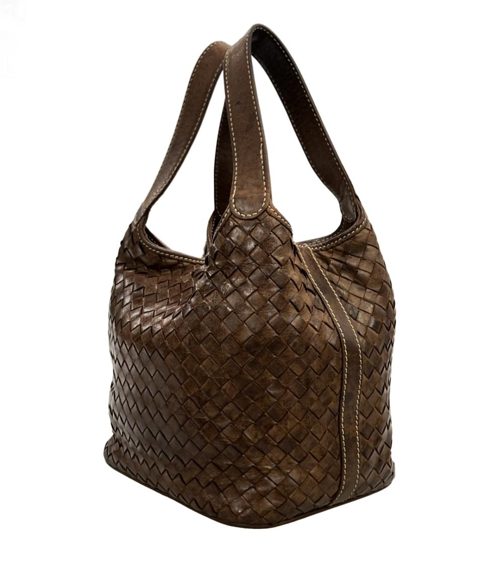 OLD ENGLAND ハンドバッグ レザー 編み込み加工 レディース オールドイングランド