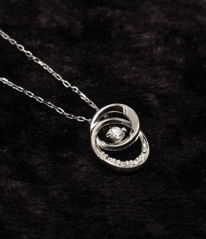 美品 スタージュエリー ネックレス Pt950 ダイヤ 0.04ct レディース STAR JEWELRY