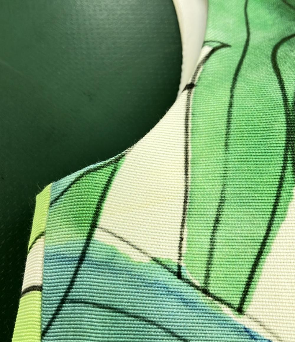 訳あり アナイ ボタニカル柄ノースリーブフレアミディアムワンピース レディース SIZE 38 (S) ANAYI