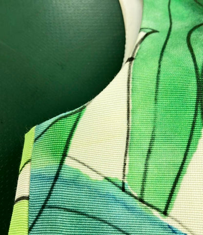 訳あり アナイ ボタニカル柄ノースリーブフレアミディアムワンピース レディース SIZE 38 (S) ANAYI