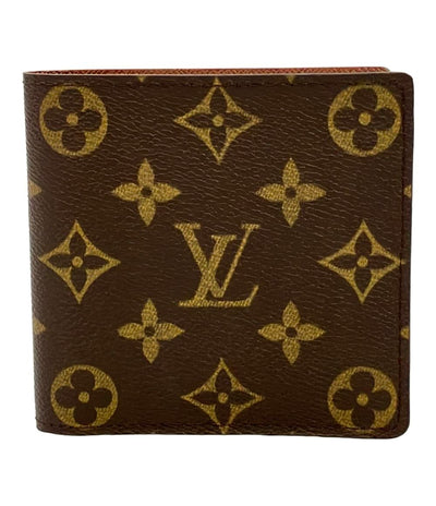 美品 ルイヴィトン 二つ折り財布 ポルトフォイユマルコ モノグラム M61675 メンズ Louis Vuitton