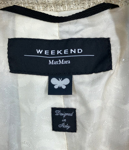 美品 Max Mara Weekend 金ボタン ツイードジャケット レディース SIZE 34 (XS) マックスマーラウィークエンド