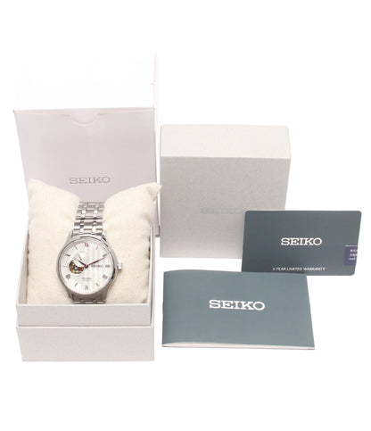 SEIKO 腕時計 プレサージュ 自動巻き ホワイト 4R39-00W0 メンズ セイコー