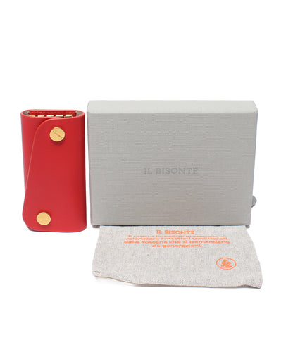 美品 IL BISONTE 4連キーケース キーリング付き レディース メンズ イルビゾンテ
