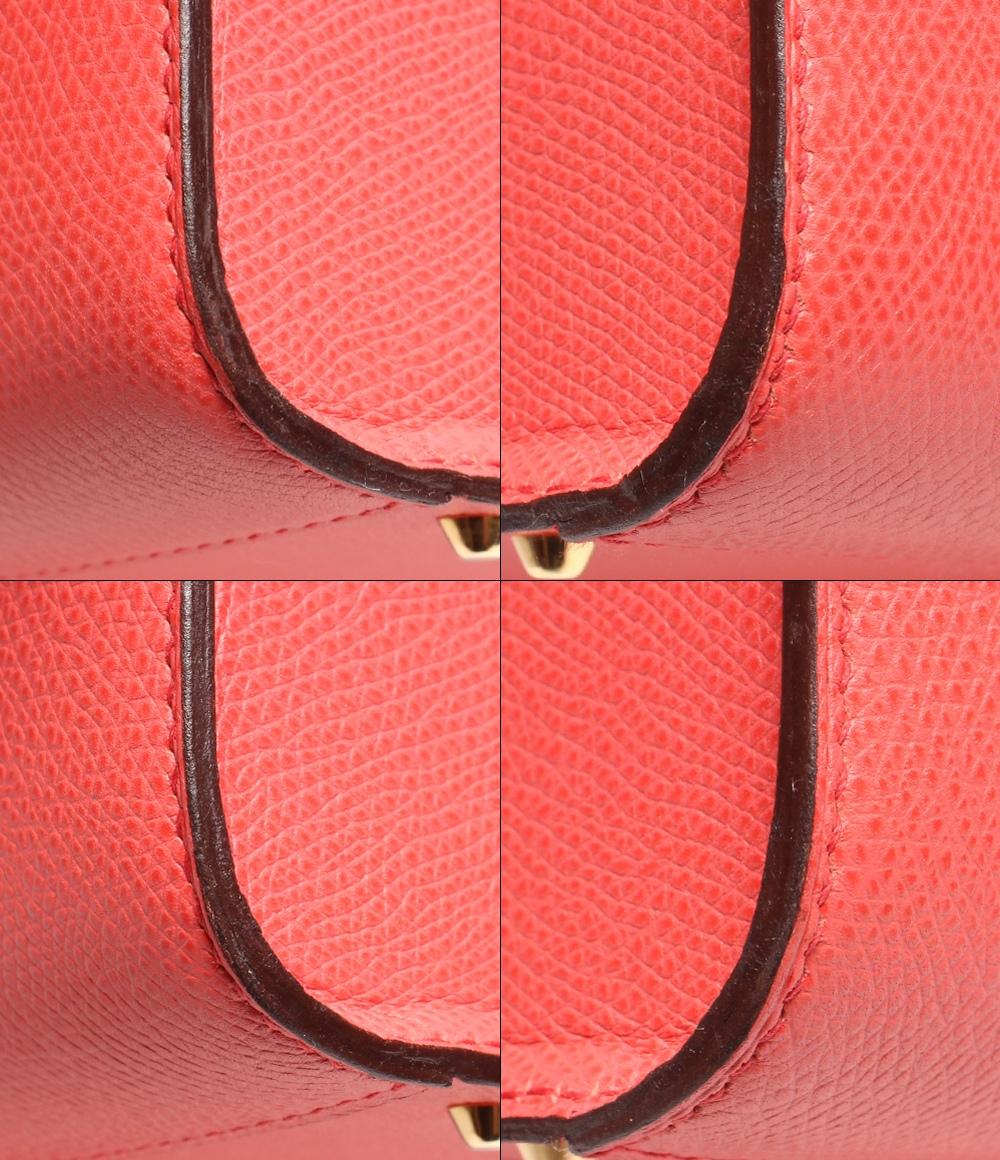 モラビト レザー ハンドバッグ ゴールド金具 サーモンピンク系 オルセー レディース MORABITO