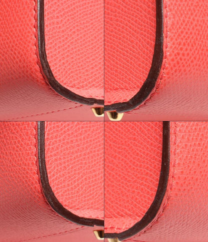 モラビト レザー ハンドバッグ ゴールド金具 サーモンピンク系 オルセー レディース MORABITO