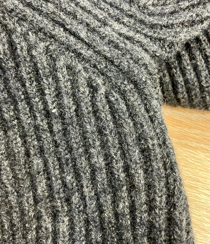 美品 ENFOLD 長袖ニット タックショート ウール タグ付き SHORT-KNIT PULLOVER 300GA270-1830 レディース SIZE 38 (M) エンフォルド