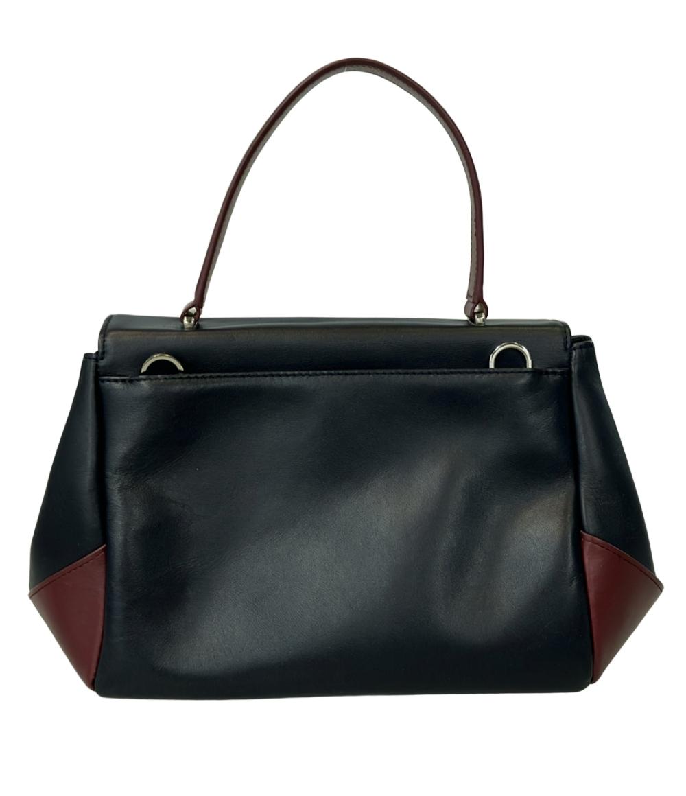 美品 agnis b アニエスベー 2WAY ミニバッグ ショルダーバッグ 黒 