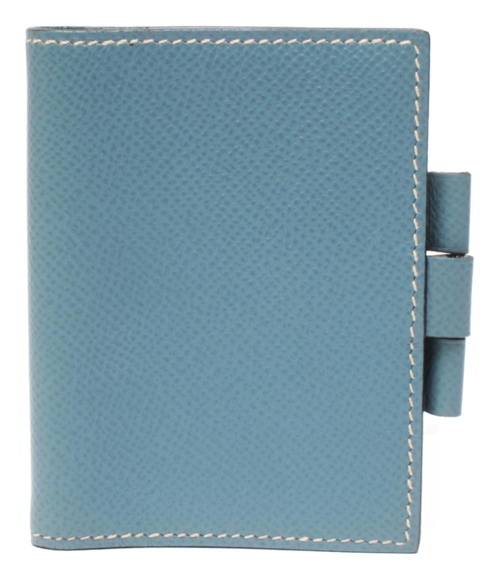 HERMES 手帳カバー □D刻印 シルバー金具 アジェンダミニ レディース メンズ エルメス