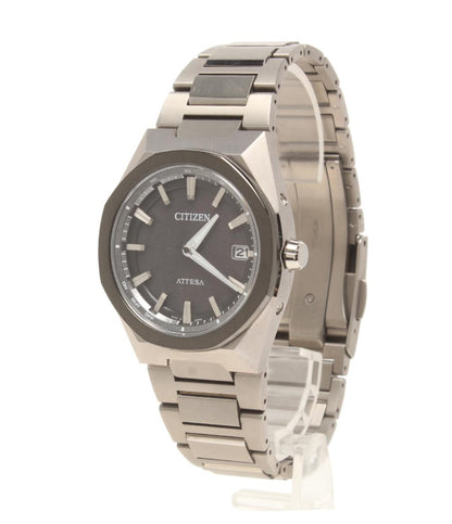 美品 CITIZEN 腕時計 アテッサ ATTESA ソーラー ブラック H128-00CWT01 メンズ シチズン