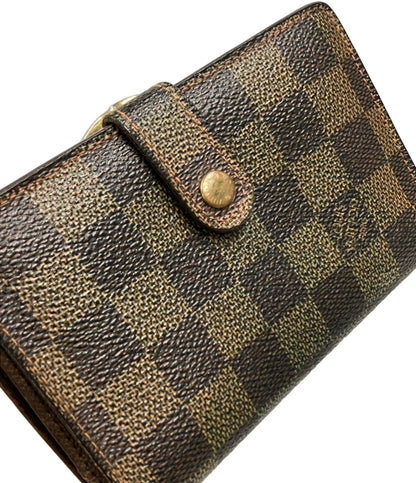 LOUIS VUITTON 二つ折り財布 ポルトフォイユ ヴィエノワ ダミエ エベヌ N61674 レディース メンズ ルイ・ヴィトン