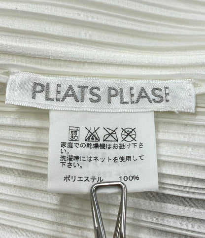 美品 プリーツプリーズ ノースリーブトップス PLEATS PLEASE PP71-JK683 エクステンションマーク レディース SIZE F (M) PLEATS PLEASE