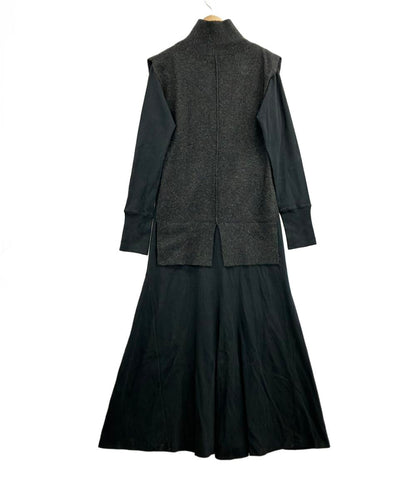 エミ ニットベスト付 長袖ワンピース レディース SIZE F (M) emmi