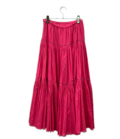 Drawer ティアードフレアタック ロングスカート 6524-299-1725 レディース SIZE 38 ドゥロワー