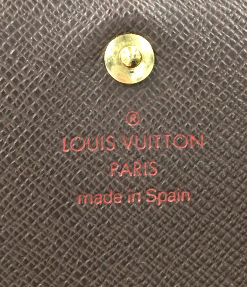 ルイヴィトン  二つ折り財布 ポルトフォイユトレゾール ダミエエベヌ   N61736 メンズ  (2つ折り財布) Louis Vuitton