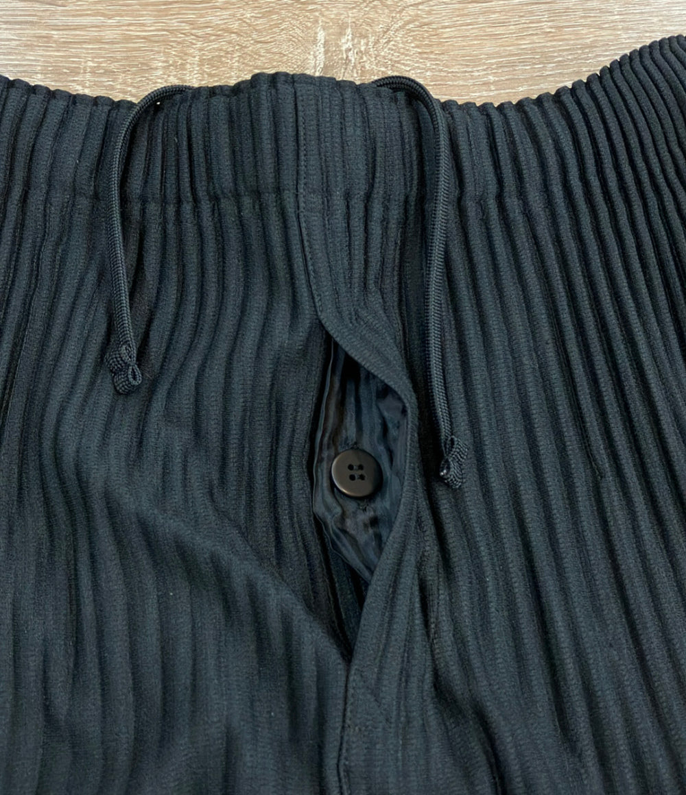 訳あり HOMME PLISSE ISSEY MIYAKE プリーツイージーパンツ hp55jf451 メンズ SIZE 2 (M) オム プリッセ イッセイミヤケ
