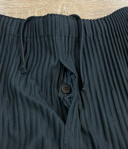 訳あり HOMME PLISSE ISSEY MIYAKE プリーツイージーパンツ hp55jf451 メンズ SIZE 2 (M) オム プリッセ イッセイミヤケ